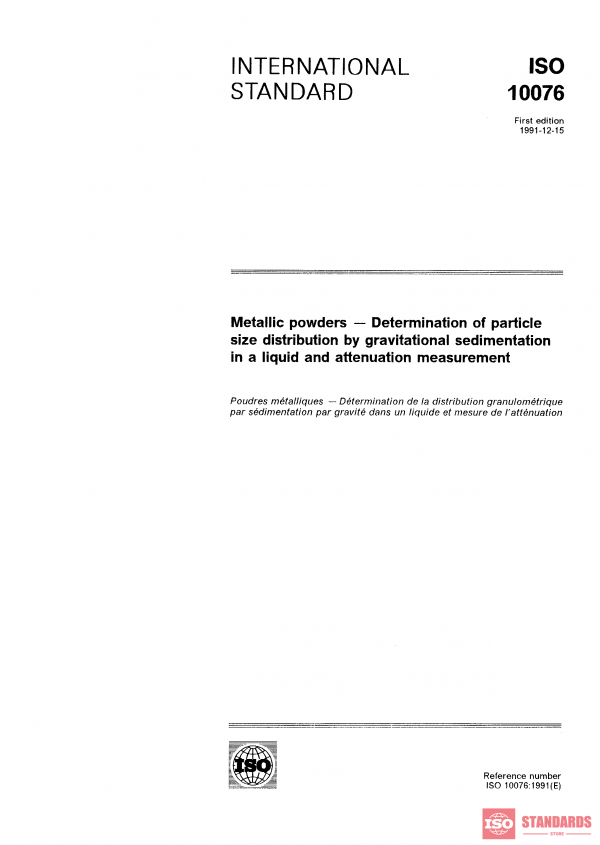 ISO 10076:1991 PDF