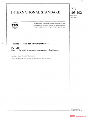 ISO 105-J02:1987 PDF