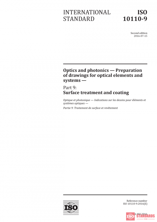 ISO 10110-9:2016 PDF