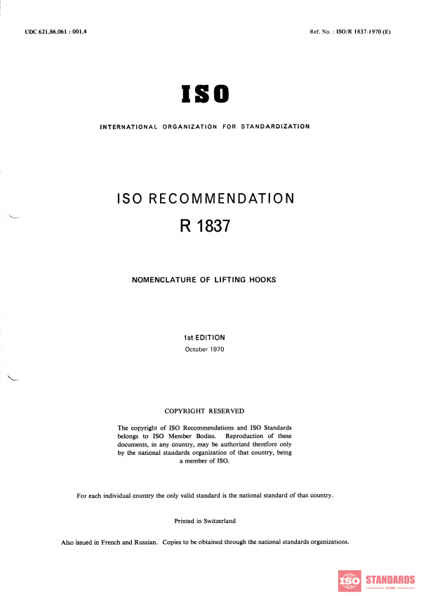 ISO/R 1837:1970 PDF