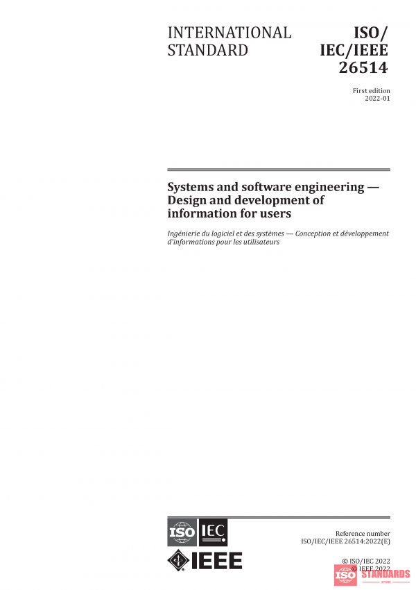 ISO/IEC/IEEE 26514:2022 PDF