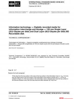 ISO/IEC 30190:2013/Cor 1:2015 PDF