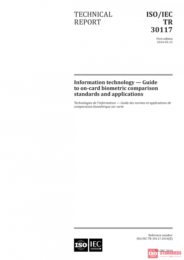 ISO/IEC TR 30117:2014 PDF