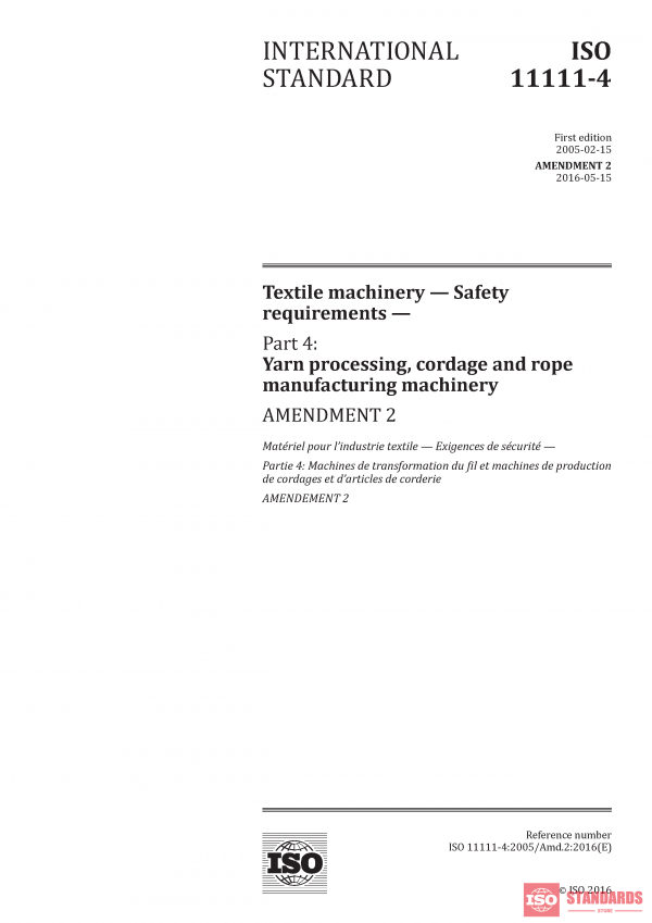 ISO 11111-4:2005/Amd 2:2016 PDF