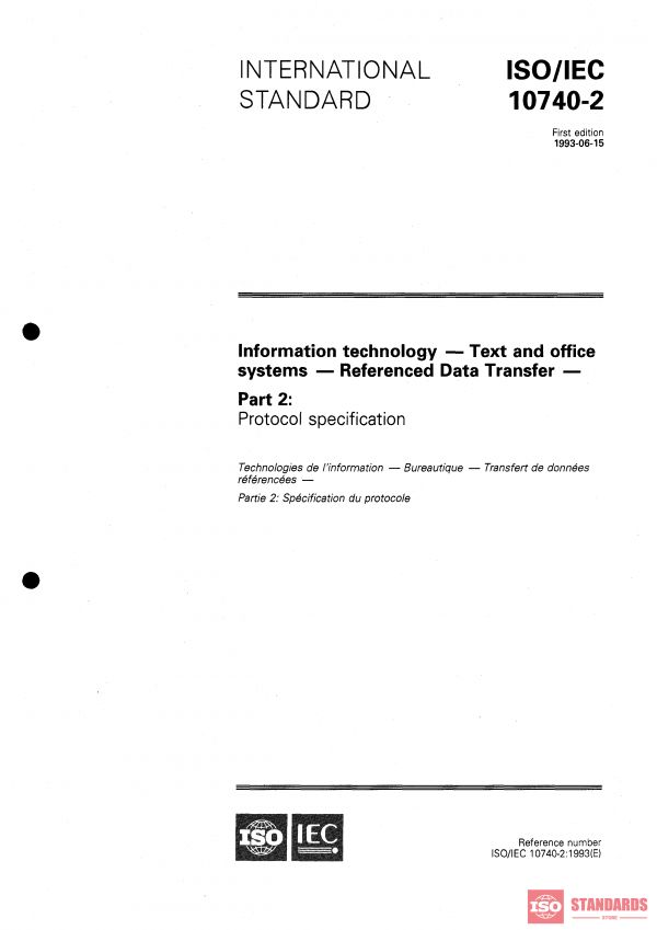 ISO/IEC 10740-2:1993 PDF