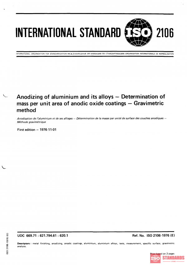 ISO 2106:1976 PDF