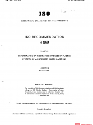 ISO/R 868:1968 PDF