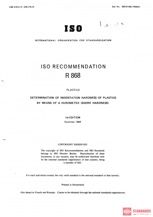 ISO/R 868:1968 PDF