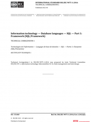 ISO/IEC 9075-1:2016/Cor 1:2022 PDF
