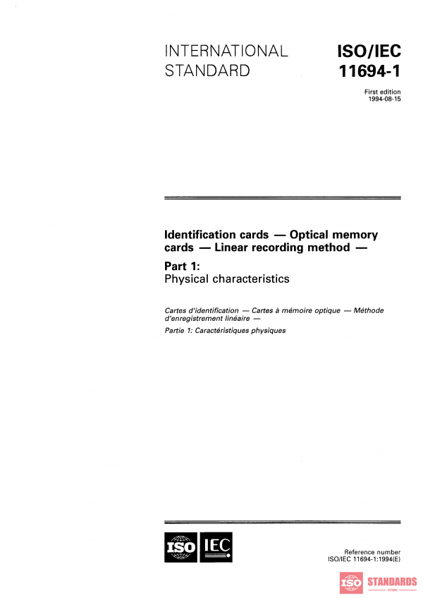 ISO/IEC 11694-1:1994 PDF