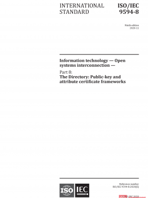 ISO/IEC 9594-8:2020 PDF