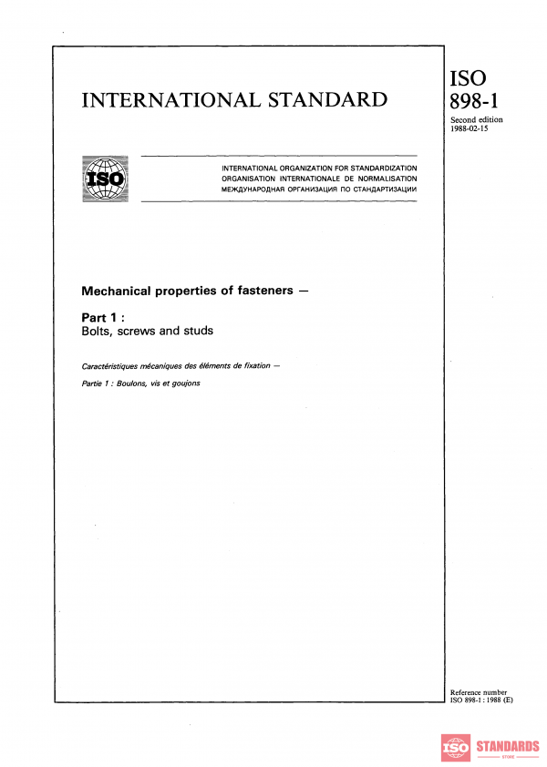 ISO 898-1:1988 PDF