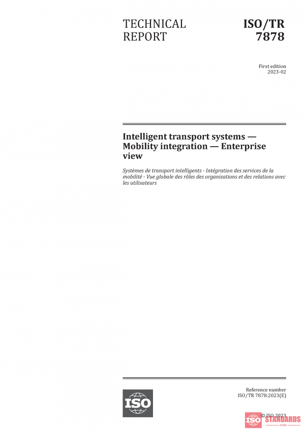 ISO/TR 7878:2023 PDF