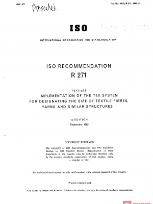 ISO/R 271:1962 PDF