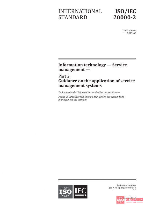 ISO/IEC 20000 2:2019 PDF