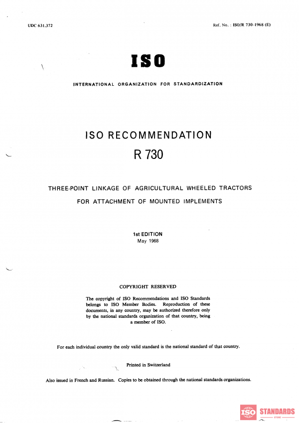 ISO/R 730:1968 PDF