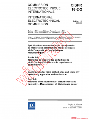CISPR 16-2-2:2003+AMD1:2004 CSV PDF