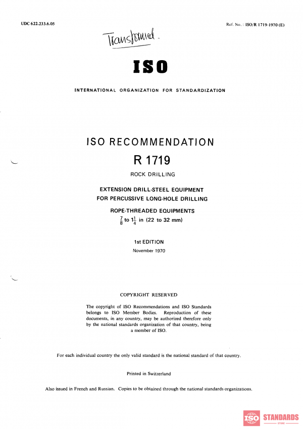 ISO/R 1719:1970 PDF