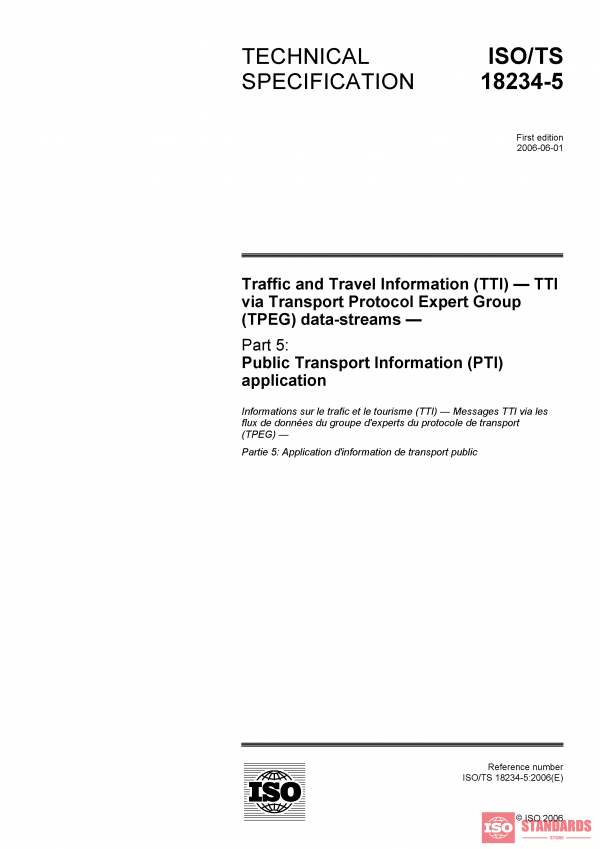 ISO/TS 18234-5:2006 PDF