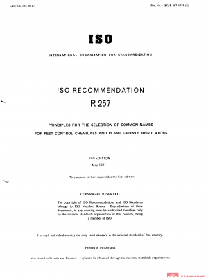 ISO/R 257:1971 PDF