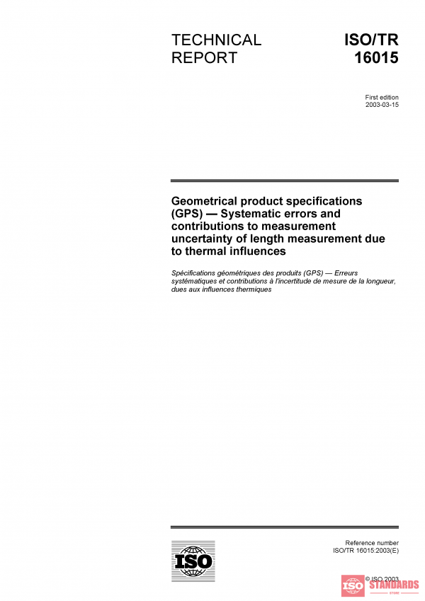 ISO/TR 16015:2003 PDF