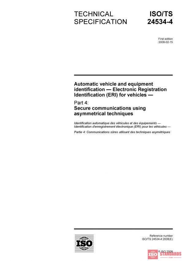 ISO/TS 24534-4:2008 PDF