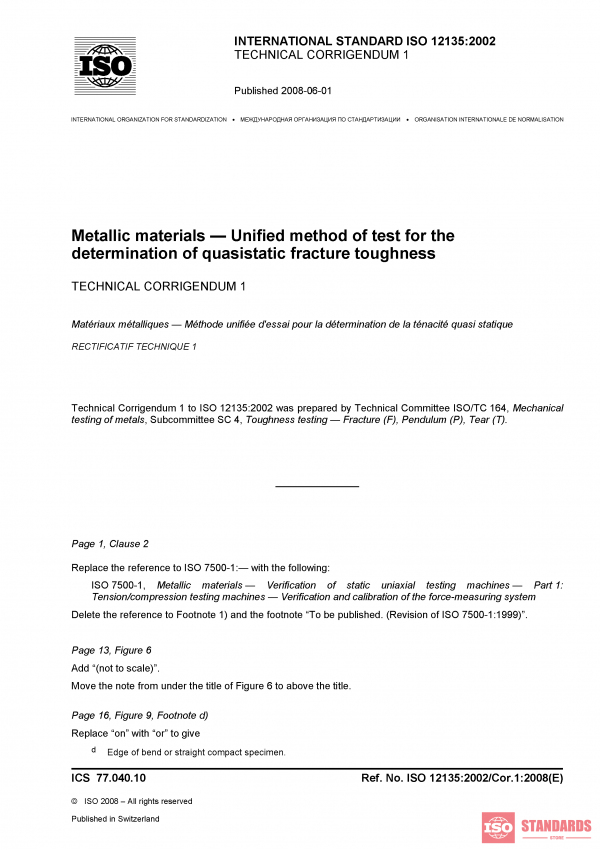 ISO 12135:2002/Cor 1:2008 PDF