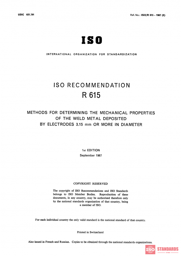 ISO/R 615:1967 PDF