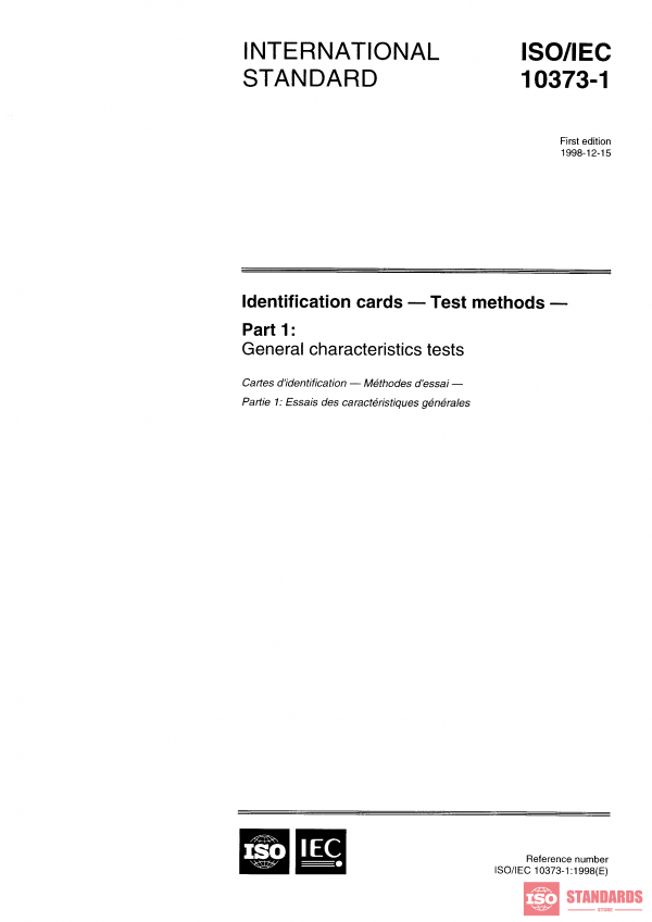ISO/IEC 10373-1:1998 PDF