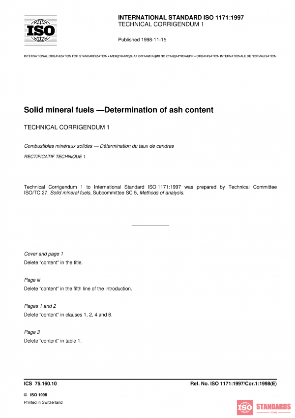 ISO 1171:1997/Cor 1:1998 PDF