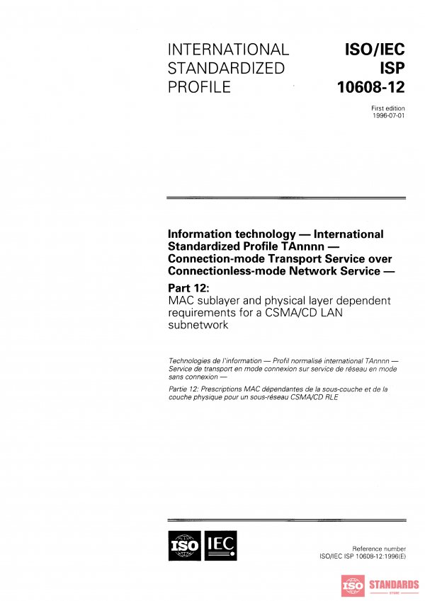 ISO/IEC ISP 10608-12:1996 PDF