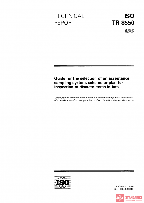 ISO/TR 8550:1994 PDF