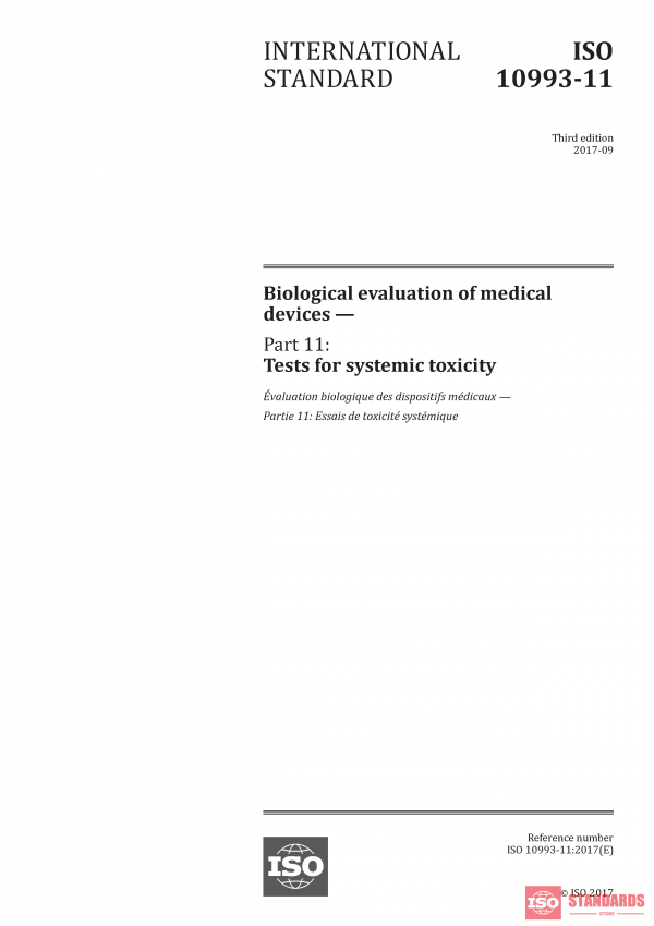 ISO 10993 11:2017 PDF