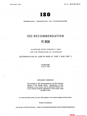 ISO/R 806:1968 PDF