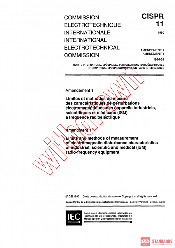 CISPR 11:1990/AMD1:1996 PDF