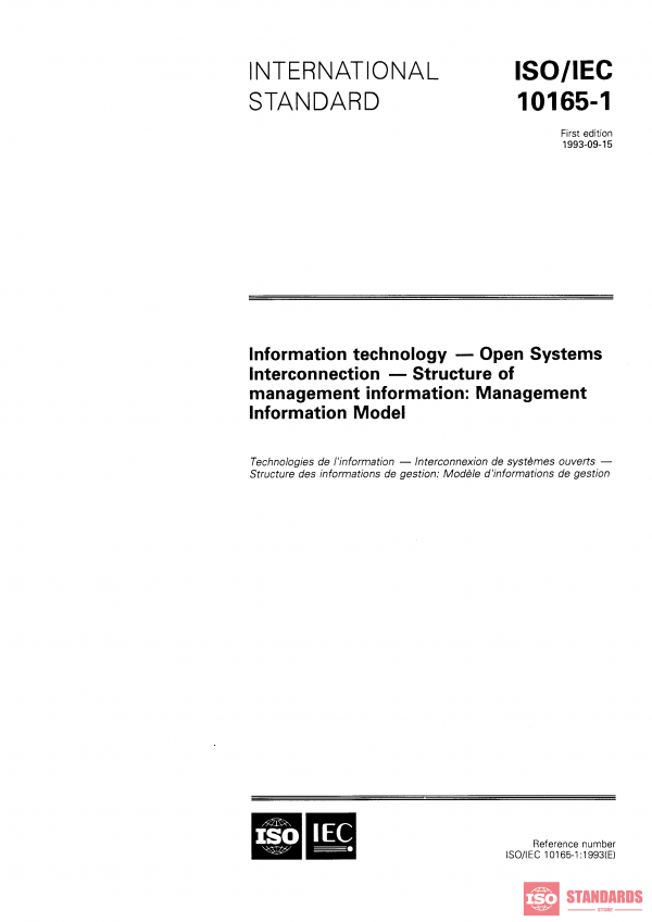 ISO/IEC 10165-1:1993 PDF