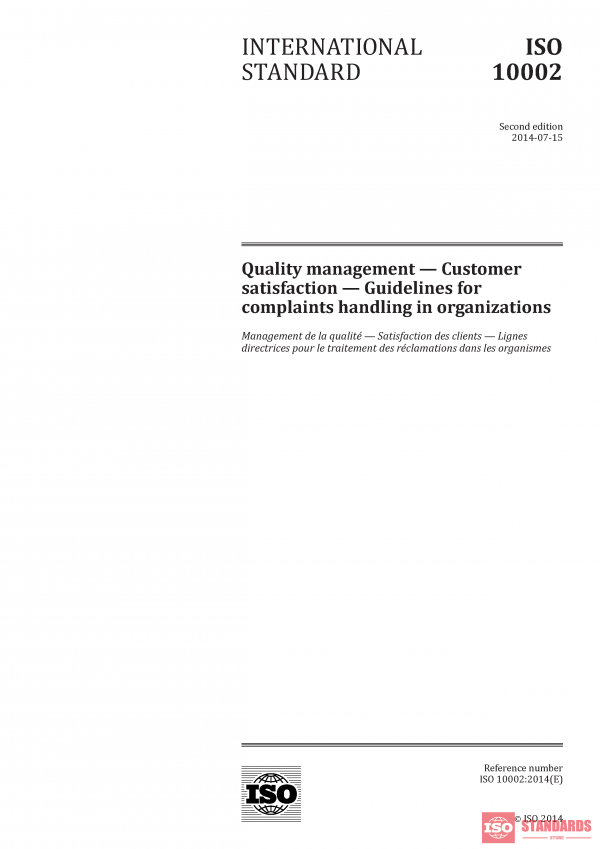 ISO 10002:2014 PDF