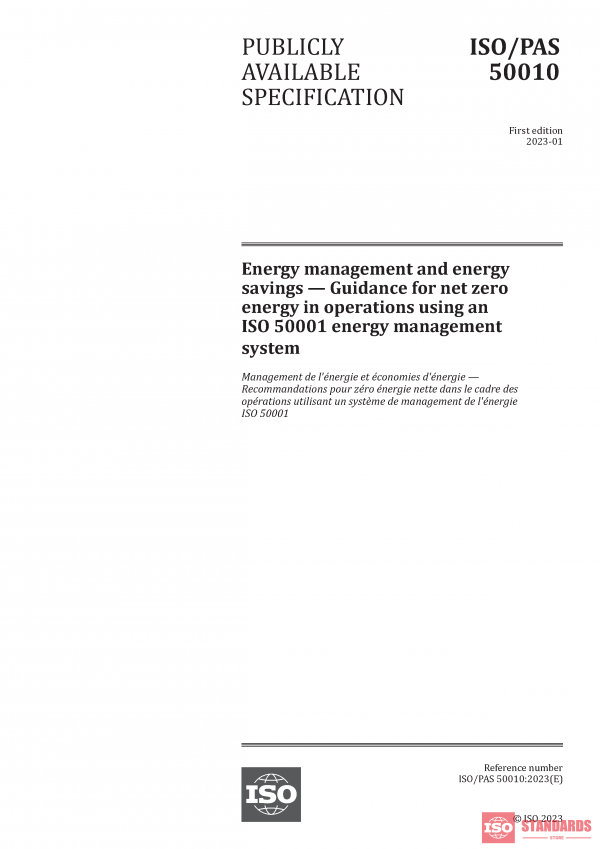 ISO/PAS 50010:2023 PDF