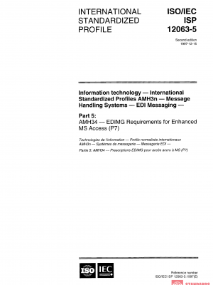 ISO/IEC ISP 12063-5:1997 PDF