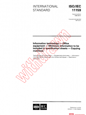ISO/IEC 11159:1996 PDF