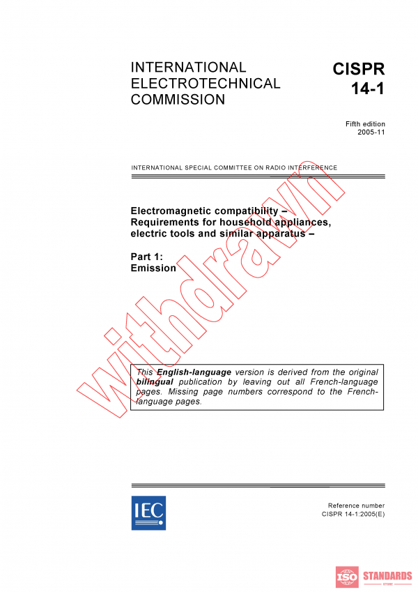 CISPR 14-1:2005 PDF
