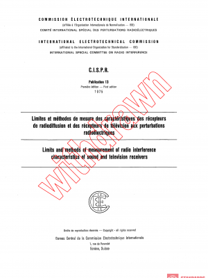 CISPR 13:1975 PDF