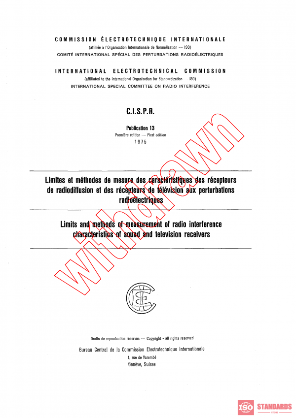 CISPR 13:1975 PDF