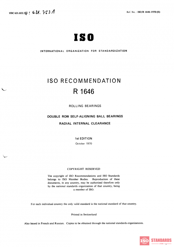 ISO/R 1646:1970 PDF