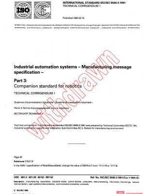 ISO/IEC 9506-3:1991/COR1:1993 PDF