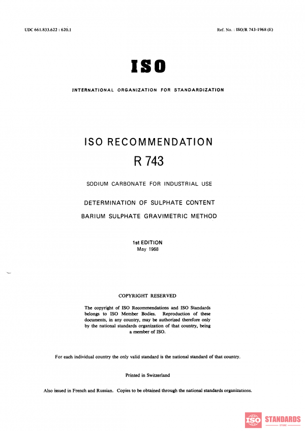 ISO/R 743:1968 PDF