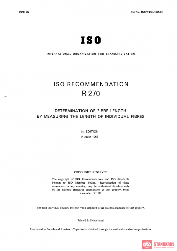 ISO/R 270:1962 PDF