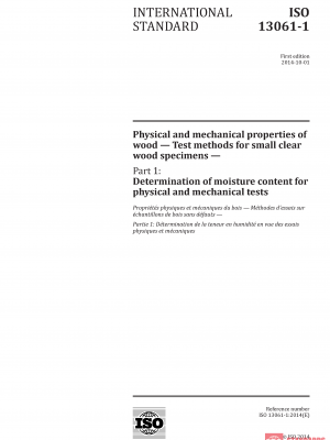 ISO 13061-1:2014 PDF