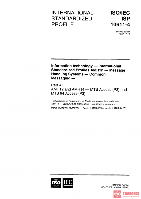 ISO/IEC ISP 10611-4:1997 PDF