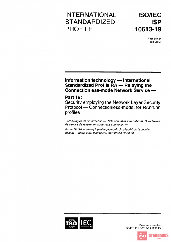 ISO/IEC ISP 10613-19:1998 PDF